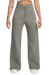 Nike Women's  Sportswear Phoenix Fleece High-waisted Wide-leg Sweatpants In Light Army/ Sail