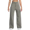 Nike Sportswear Phoenix High Waist Wide Leg Sweatpants In Light Army/sail