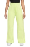 Nike Sportswear Phoenix High Waist Wide Leg Sweatpants In Light Lemon Twist/sail