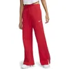 Nike Women's  Sportswear Phoenix Fleece High-waisted Wide-leg Sweatpants In University Red/sail