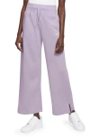 Nike Sportswear Phoenix High Waist Wide Leg Sweatpants In Violet Mist/sail