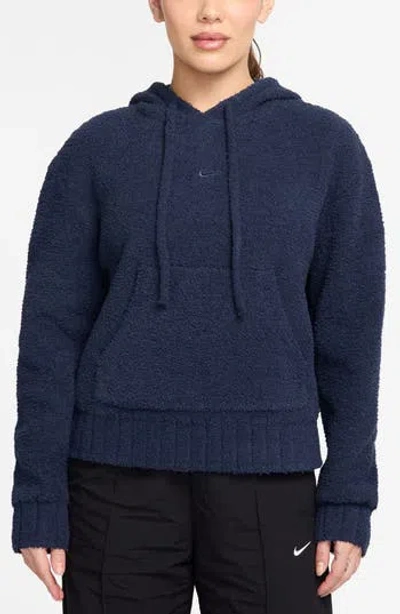 Nike Sportswear Phoenix Oversize Bouclé Hoodie In Blue