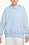 Nike Sportswear Phoenix Oversize Fleece Hoodie In Blue Tint/sail