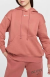 Nike Sportswear Phoenix Oversize Fleece Hoodie In Canyon Pink/sail