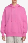 Nike Sportswear Phoenix Oversize Fleece Hoodie In Pink