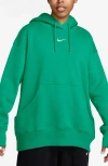 Nike Sportswear Phoenix Oversize Fleece Hoodie In Stadium Green/sail