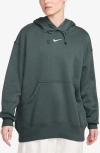 Nike Women's  Sportswear Phoenix Fleece Oversized Pullover Hoodie In Vintage Green/sail