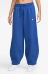 Nike Sportswear Phoenix Oversize Tapered Fleece Sweatpants In Game Royal/sail
