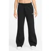 Nike Sportswear Phoenix Straight Leg Fleece Sweatpants In Black
