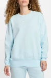 Nike Women's  Sportswear Phoenix Fleece Oversized Crew-neck Sweatshirt In Glacier Blue/sail