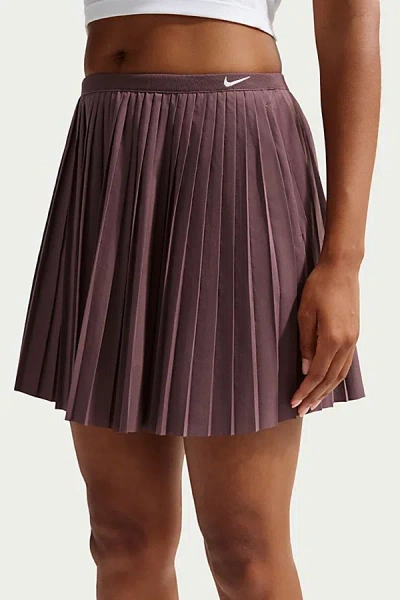 Nike Sportswear Pleated Mini Skirt In Taupe At Urban Outfitters In Brown