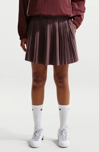 Nike Sportswear Pleated Miniskirt In Purple