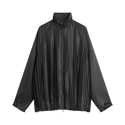 Pre-owned Nike Sportswear Pleated Track Jacket 'black' | Women's Size Xl