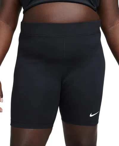 Nike Sportswear Plus Size Classic Women's High-waist 8" Bike Shorts In Black