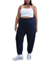 Nike Sportswear Plus Size Phoenix Fleece High-waist Oversized Sweatpants In Blue