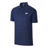 Nike Sportswear "midnight Navy/white" Polo Shirt In Black