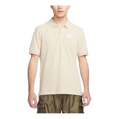 Nike Sportswear Polo T-shirt 'beige' In Neutral