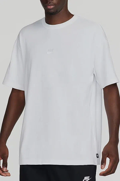 Nike Sportswear Premium Essential Logo Tee In White, Men's At Urban Outfitters