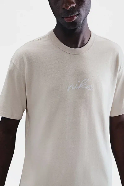 NIKE SPORTSWEAR PREMIUM ESSENTIAL TEE IN LIGHT BONE, MEN'S AT URBAN OUTFITTERS