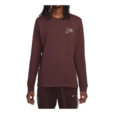 Nike Sportswear Premium Essentials Long-sleeve T-shirt 'brown'