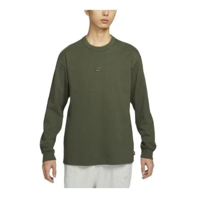 Nike Sportswear Premium Essentials Long-sleeve T-shirt 'green'