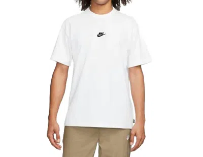 Nike Sportswear Premium Essentials Tee In White/black In Multi