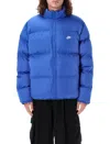 Nike Sports Puffer Jacket Therma-fit Technology In Blue