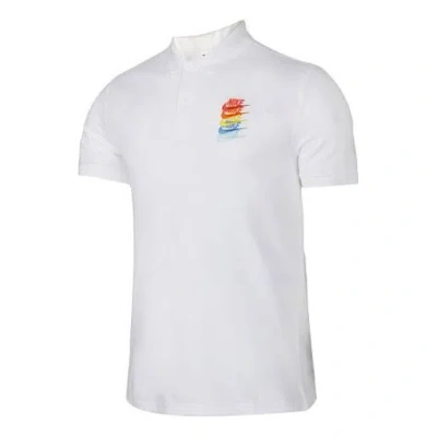 Nike Sportswear Rainbow Gradient Polo Shirt White