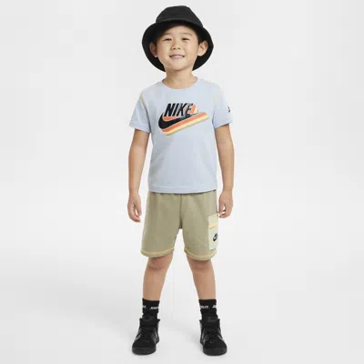 Nike Babies' Sportswear Reimagine Toddler French Terry Shorts Set In Brown