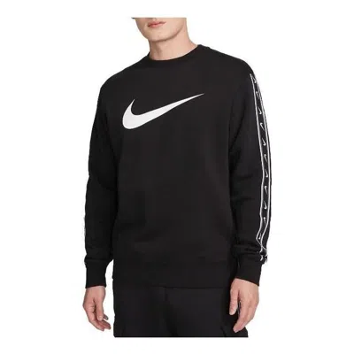 Nike Sportswear Repeat Fleece Sweatshirt 'black White'