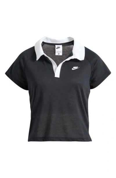 Nike Sportswear Retro Polo In Black