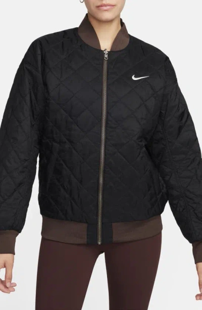 NIKE SPORTSWEAR REVERSIBLE VARSITY QUILTED BOMBER JACKET