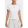 Nike Sportswear Rib Cotton Blend T-shirt In White