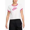 Nike Sportswear Ringer Logo Graphic T-shirt In White