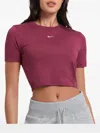 Nike Sportswear "rosewood" Crop T-shirt In Pink