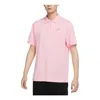 Nike Sportswear Solid Color Logo Embroidered Short Sleeve Polo Shirt Pink