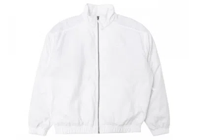 Pre-owned Nike Sportswear Solo Swoosh Satin Jacket In White