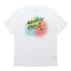 Nike Sportswear Splash Ink Alphabet Printing Sports Short Sleeve White