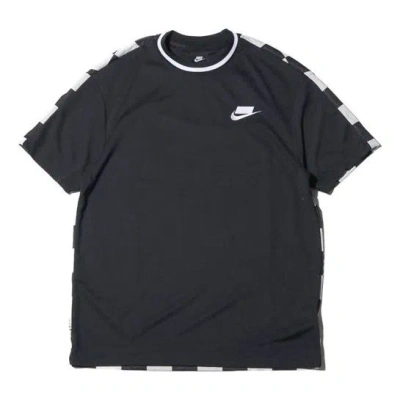 Nike Sportswear Sport Pack Back Grid Printing Short Sleeve Black