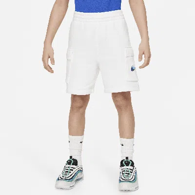 Nike Sportswear Standard Issue Big Kids' (boys') Fleece Shorts In White