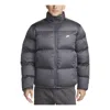 Nike Men's Club Puffer Jacket Iron Grey/white In Blue