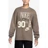 Nike Sportswear Street Crewneck Graphic Sweatshirt In Multi