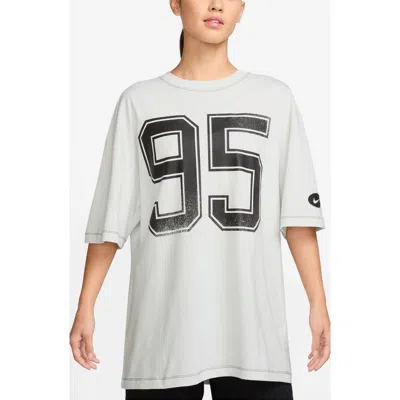 Nike Sportswear Street Oversize Cotton T-shirt In White