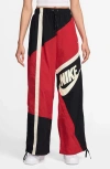 Nike Sportswear Street Parachute Pants In University Red/black/sail