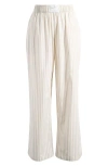 Nike Sportswear Stripe Poplin Pants In White