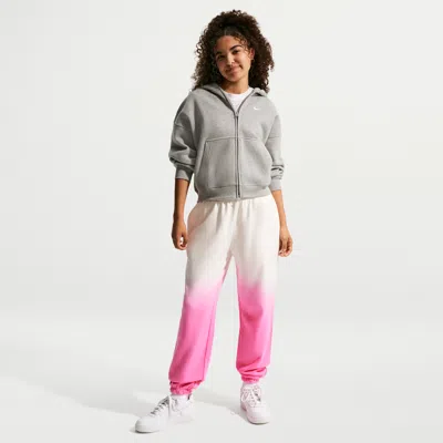 Nike Sportswear Studio Fleece Big Kids' (girls') Loose Pants In White