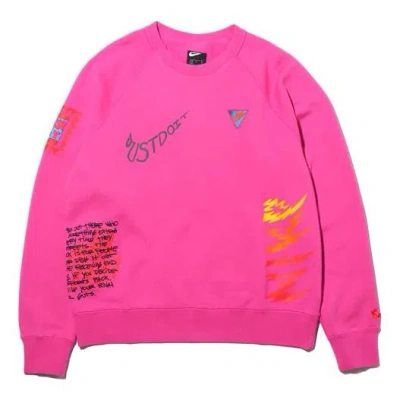 Nike Sportswear Sweatshirt For Men Purple/red In Pink