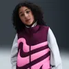 Nike Sportswear Swoosh Big Kids' (girls') Therma-fit Loose Puffer Vest In Red