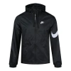 Nike Sportswear Swoosh Full-length Zipper Cardigan Hooded Jacket Black