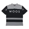 Nike Sportswear Swoosh Logo Printing Contrasting Colors Loose Polo Shirt Black In Multi